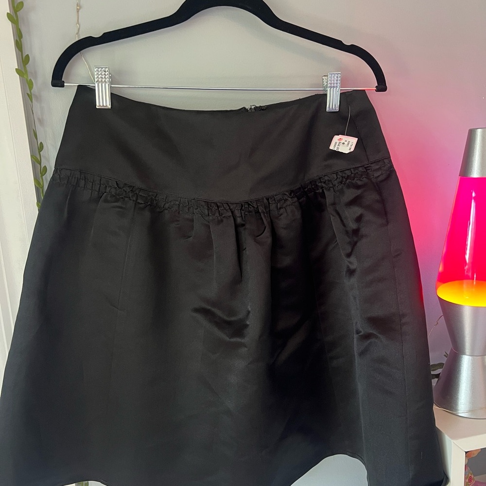 Nanette Lepore Black Mini Skater Skirt Cocktail